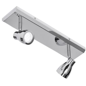 Resö Duo spotskinne IP44, Lengde 40 cm, Krom