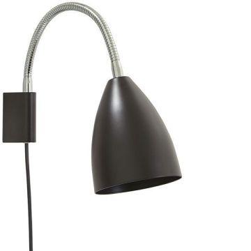 Sway V5024 vegglampe, flexarm, Matt sort (begrenset antall)