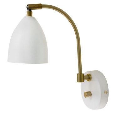 Deluxe V5076 vegglampe med dimmer, høyde 28 cm
