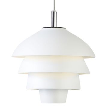 Valencia T1229 vinduspendel, diameter 18 cm, Matt hvit