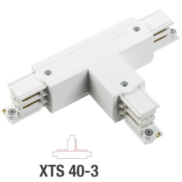 Global Trac Pro T-skjøt XTS 40 (Innside/Høyre), Hvit