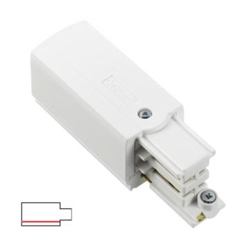 Global Trac Pro Endetilkobling til 3T skinne XTS 11 (Høyre), Hvit