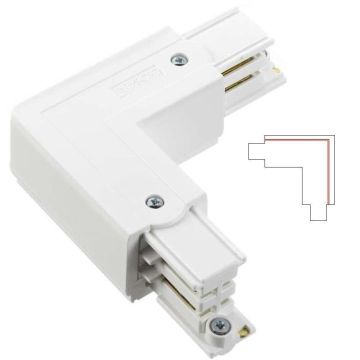 Global Trac Pro L-skjøt XTS 35 (Utside), Hvit