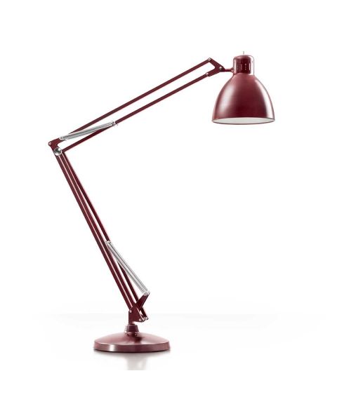 JJ Great gulvlampe LED 2700K 6433lm, Casambi®, maksimal høyde 420 cm, Rød