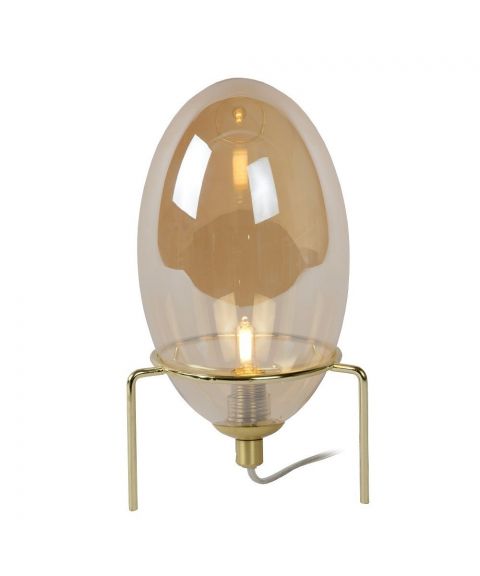 Bellister bordlampe, høyde 29 cm, Rav