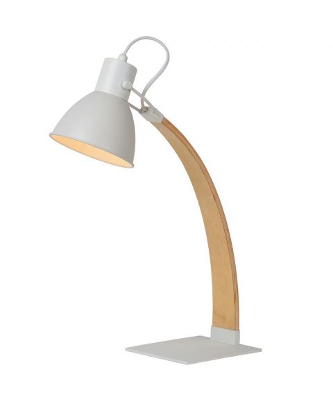 Curf skrivebordslampe, høyde 54 cm, Hvit