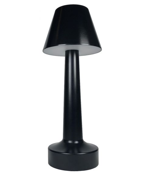 Cordless A oppladbar bordlampe, høyde 29 cm, Sort