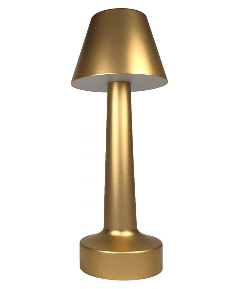 Cordless A oppladbar bordlampe, høyde 29 cm, Gylden