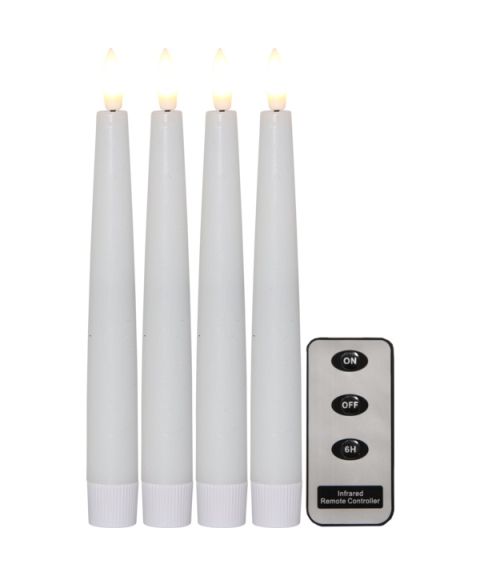 Flamme Dinner Candle 4-pk, høyde 20 cm
