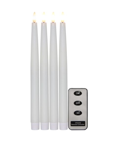 Flamme Dinner Candle 4-pk, høyde 28 cm