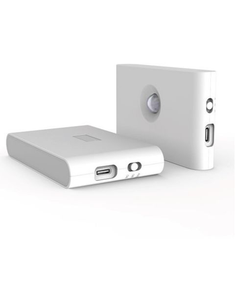 Smart Linkage Nattlys, oppladbar med USB, magnetfeste, Hvit 