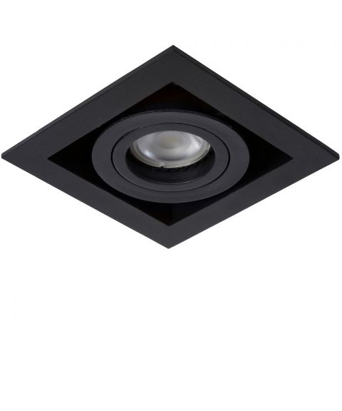 Chimney downlight GU10 firkantet, Sort