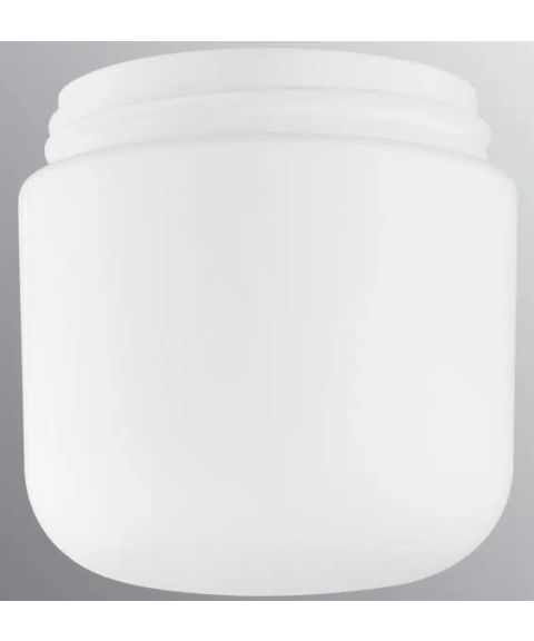 Kuppel Ohm 140/170, høyde 13,3 cm, Matt opalhvitt glass