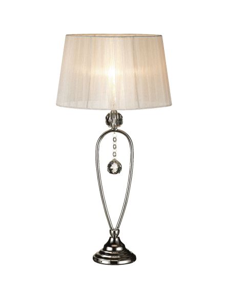 Christinehof bordlampe med tekstilskjerm, høyde 60 cm