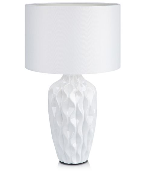 Angela bordlampe, høyde 49 cm, Hvit