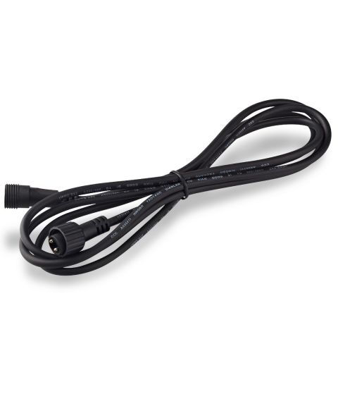 [3] Garden 24 kabel, 2 meter forlenger, Sort