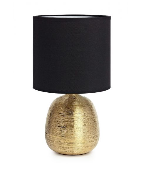 Oscar bordlampe, høyde 38 cm, Gull/Sort