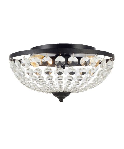 Gränsö 3 taklampe IP21, diameter 40 cm, Sort