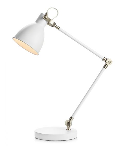 House skrivebordslampe, høyde 62 cm, Hvit/Stål