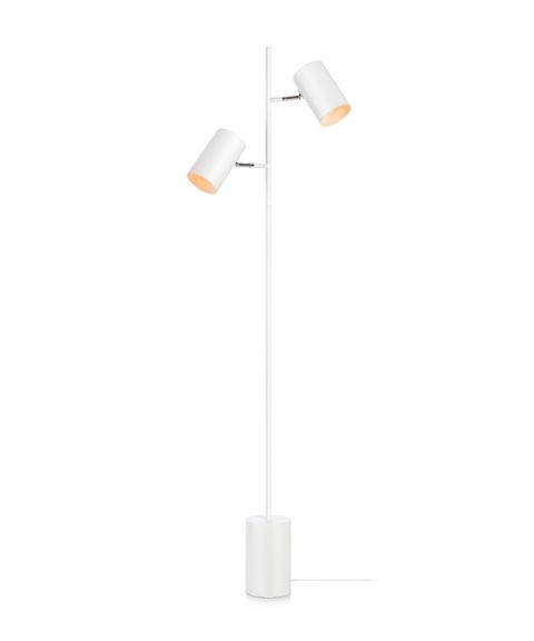 Twin 2 gulvlampe, høyde 144 cm, Hvit