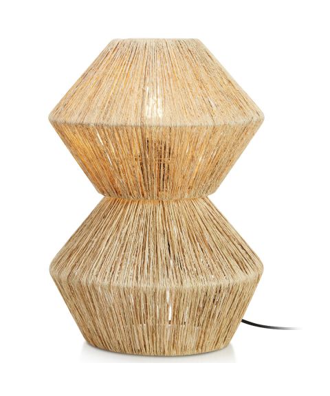 Straw bordlampe, høyde 40 cm, Natur