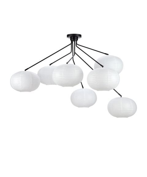 Galaxy 7 taklampe, diameter 131 cm, Sort/Hvit