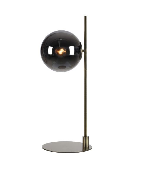 Dione bordlampe, høyde 62 cm, Antikk / Røykfarget