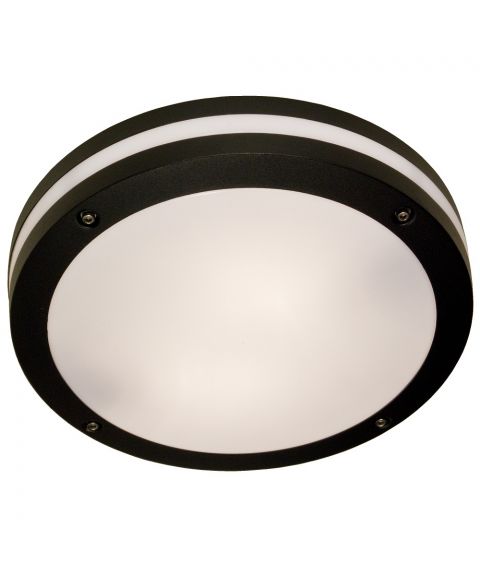 Resmo taklampe, diameter 30 cm, Sort