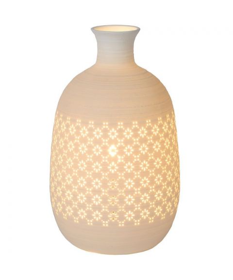 Tiesse bordlampe, høyde 26 cm, Hvit