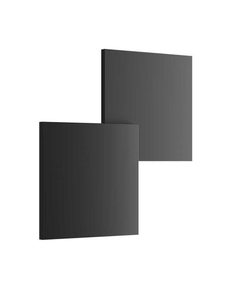 Puzzle Double Square 2 x 17W LED, Dimbar, Sort