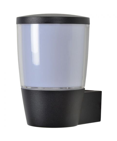Ninke vegglampe, høyde 16 cm, IP54, Sort