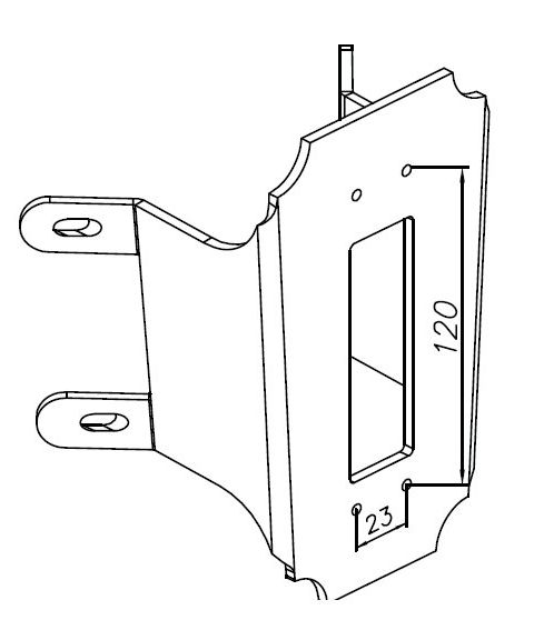 150 Hjørnebeslag, Hvit (RAL9003)