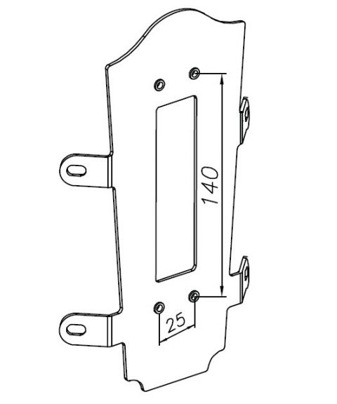 152 Hjørnebeslag, Hvit (RAL9003)