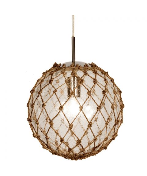 Marine takpendel, diameter 30 cm, Krom / Natur