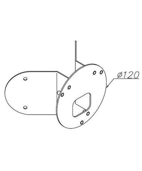 158 Hjørnebeslag, Aluminiumsfarget (RAL9006)