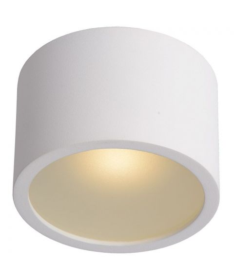 Lily taklampe rund, diameter 9 cm, IP54, Hvit