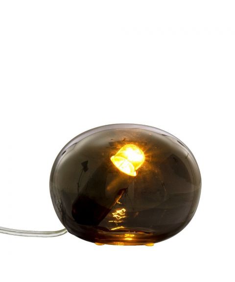 Globus bordlampe 13 cm, Røykfarget