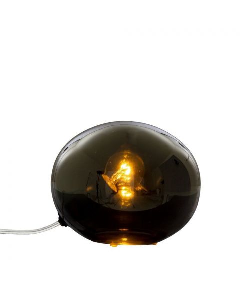 Globus bordlampe 18 cm, Røykfarget