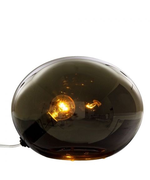 Globus bordlampe 24 cm, Røykfarget