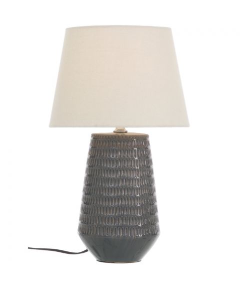 Mona bordlampe, høyde 45 cm, Blå med hvit skjerm