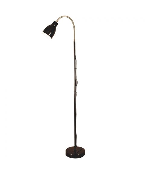 Sarek gulvlampe, høyde 136 cm, Sort / Stål
