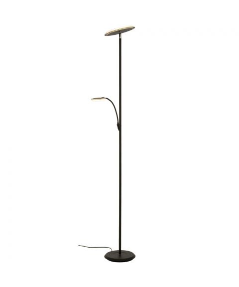 Stockholm uplight gulvlampe, høyde 184 cm, Sort