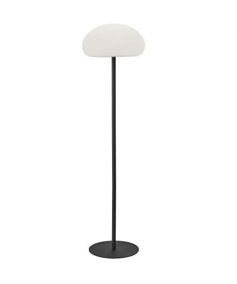 Sponge oppladbar gulvlampe, høyde 126 cm, 3-Step Moodmaker™, IP65, Sort / Hvit