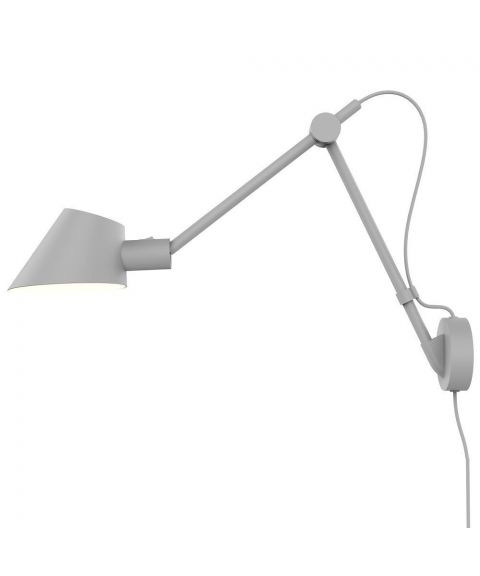 Stay Long vegglampe, høyde 62 cm, ledning og stikk