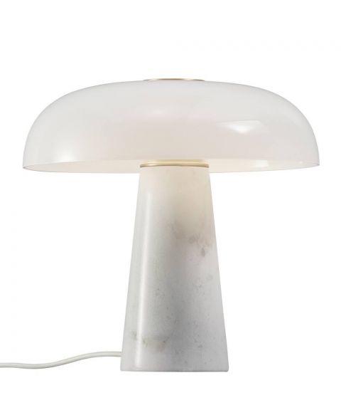 Glossy bordlampe, høyde 32 cm, Hvit