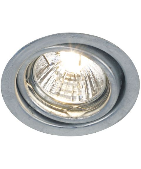 Tip downlight for GU10, 35° tilt, Galvanisert