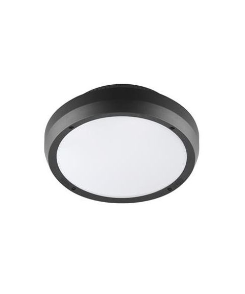 Luno taklampe/vegglampe, 13W LED 3000K 1000lm, Antrasitt