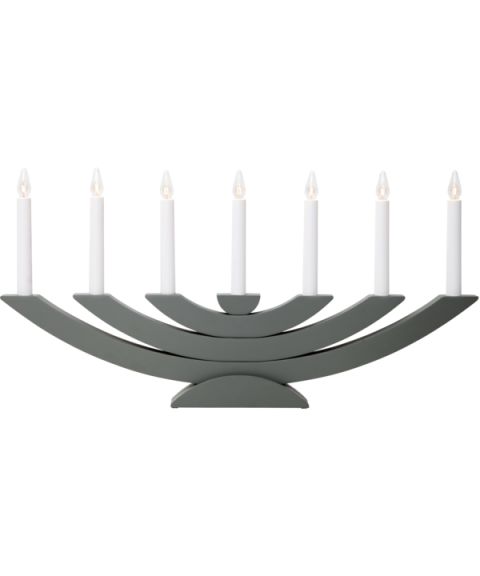 Navida lysestake med 7 lys, høyde 30 cm, Grå