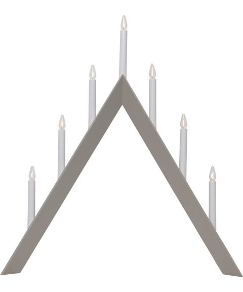 Arrow lysestake med 7 lys, høyde 65 cm, Beige