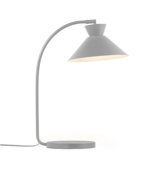 Dial bordlampe, høyde 51 cm, Grå